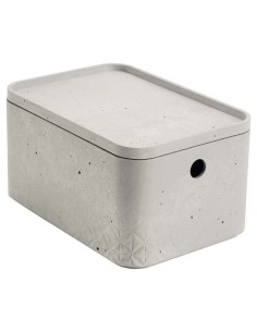 Pojemnik 8l z pokrywką do przechowywania Curver Beton 7290112632104 2