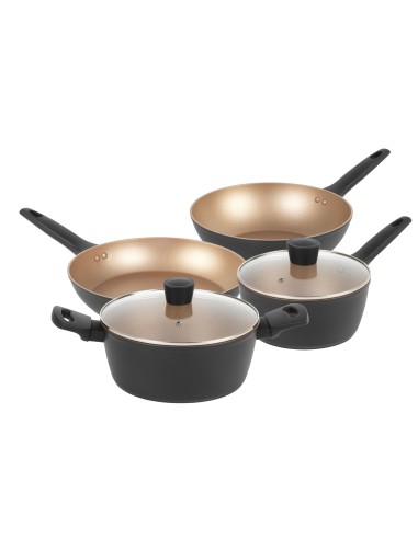 Kuchenny zestaw: garnek rondel patelnia wok Russell Hobbs Opulence 6el 5054061445817