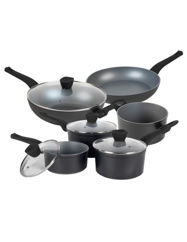 Zestaw rondel garnek patelnia wok Russell Hobbs Pearlised 10el 5054061314540