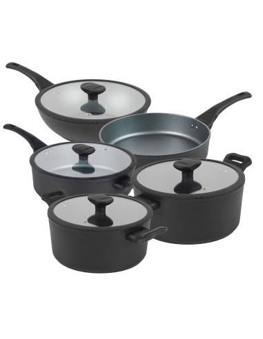 Zestaw garnek, patelnia non-stick i wok Russell Hobbs Crystaltech 9el 5054061316087