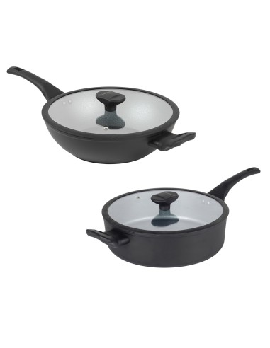 Zestaw patelnia i wok Russell Hobbs Crystaltech 24/28cm 2szt 5054061316087