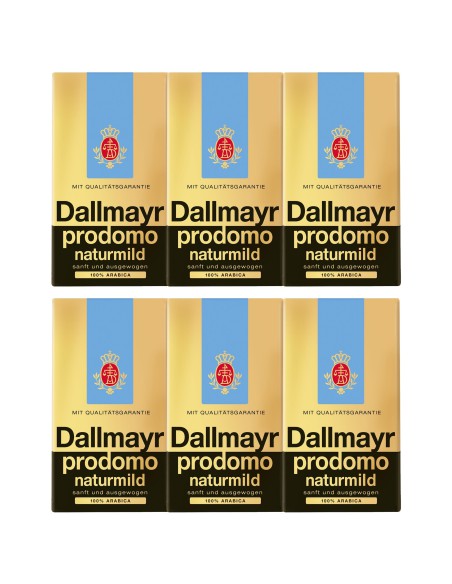 Duży zestaw Prodomo Naturmild Kawa mielona 6 x 500g Dallmayr - Kawa mielona Duży zestaw Prodomo Naturmild Kawa mielona 6 x 500g Dallmayr 4008167103905 5