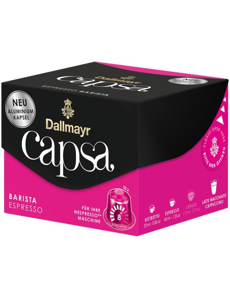 Kawa do ekspresu Nespresso Zestaw 50 kaps Dallmayr Capsa Espresso Barista 4008167010104 8