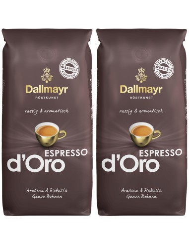 Kawa ziarnista Espresso d'Oro Zestaw 2 x 1kg Dallmayr 4008167154679