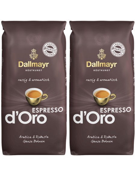 Kawa ziarnista Espresso d'Oro Zestaw 2 x 1kg Dallmayr 4008167154679
