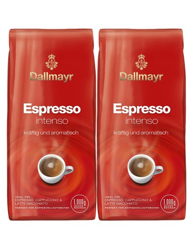 Dallmayr Espresso Intenso Kawa ziarnista Zestaw 2 x 1kg 4008167040316