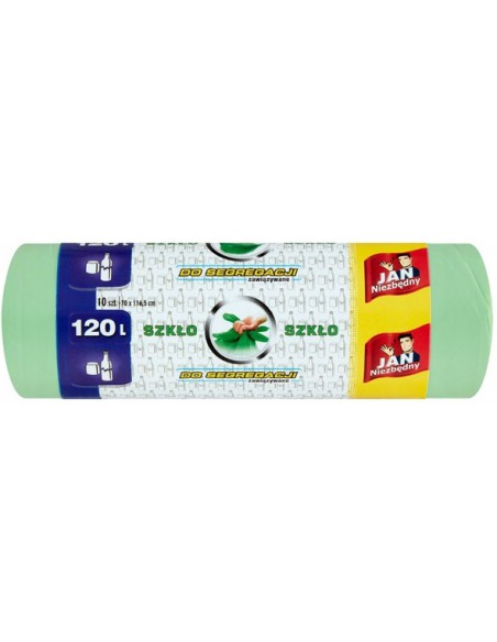 Worki na segregowane śmieci 4 kolory 120l - 4 rolki Jan Niezbędny 5900536282459 7