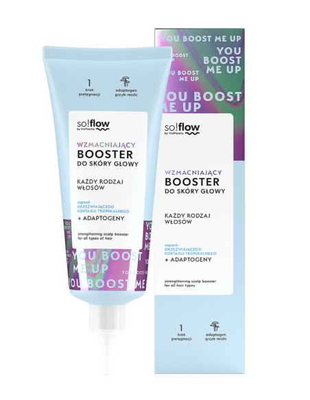 Booster wcierka do skóry głowy so!flow 100ml - Wcierki, peelingi do skóry głowy Booster wcierka do skóry głowy so!flow 100ml 5907618132947 9