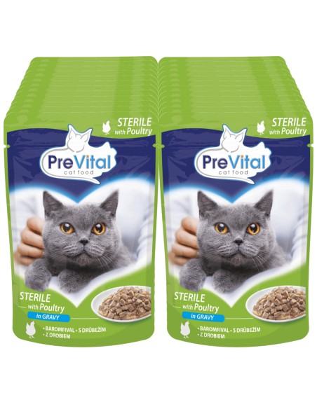 Mokra karma dla kotów sterylizowanych PreVital Sterile 24x100g 5999546172768 3