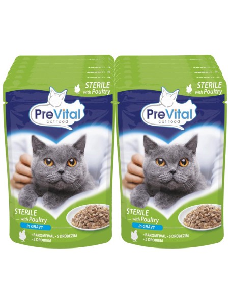 Wielopak saszetek dla kota Mix smaków mięso ryba PreVital, 48x100 g 5999546172034 11