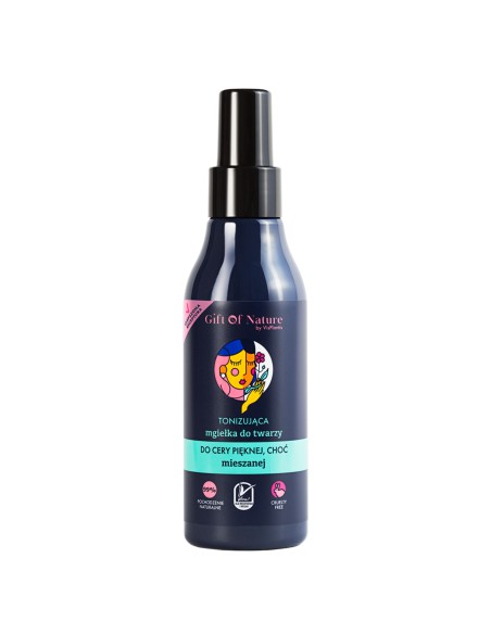 Mgiełka do twarzy cera mieszana 150 ml Gift of Nature - Oczyszczenie i demakijaż Mgiełka do twarzy cera mieszana 150 ml Gift of Nature 5907618130554 4