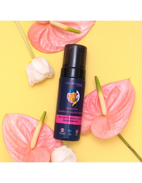 Pianka do mycia twarzy cera naczynkowa 170 ml Gift of Nature - Oczyszczenie i demakijaż Pianka do mycia twarzy cera naczynkowa 170 ml Gift of Nature 5907618130523 6
