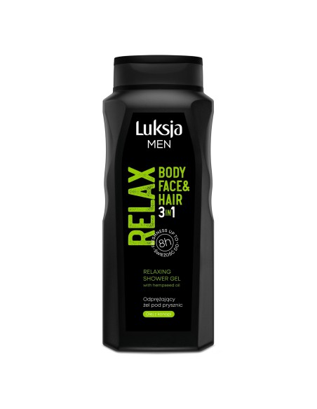 Żel męski pod prysznic mix Zestaw 3x500ml Luksja Care Pro MEN 5900536349022 3