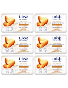Migdałowe mydło w kostce masło shea 6 x 90 g Luksja 5900536348766 2