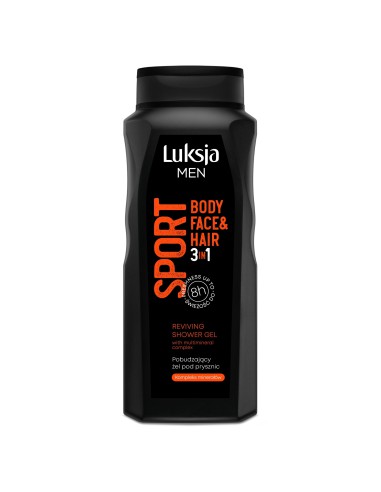 Żele dla mężczyzn pod prysznic mix Zestaw 2x500ml Luksja Care Pro MEN Active 5900536349022 2