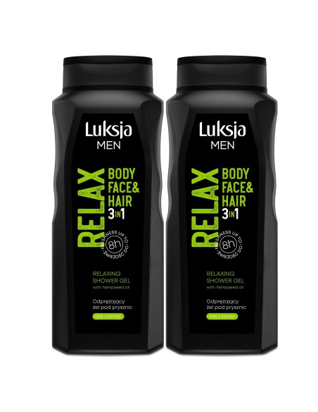 Żel do mycia mix Zestaw 5x500ml Luksja Care Pro MEN 5900536349022 3