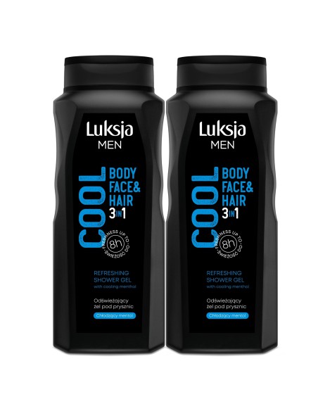 Żel do mycia mix Zestaw 5x500ml Luksja Care Pro MEN 5900536349022 4