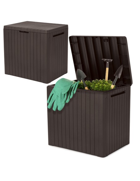 Ogrodowa Schowek 113l brązowy Keter City - Skrzynie i ławki ogrodowe Ogrodowa Schowek 113l brązowy Keter City 7290112631282 6