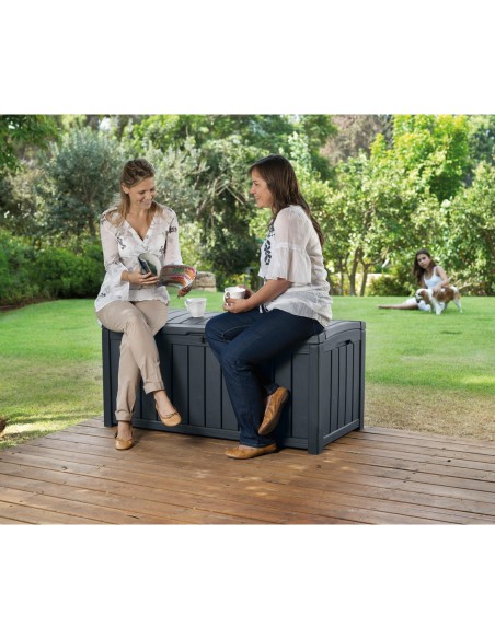 Skrzynia ogrodowa Glenwood Keter 390l grafitowa 7290005559945 9
