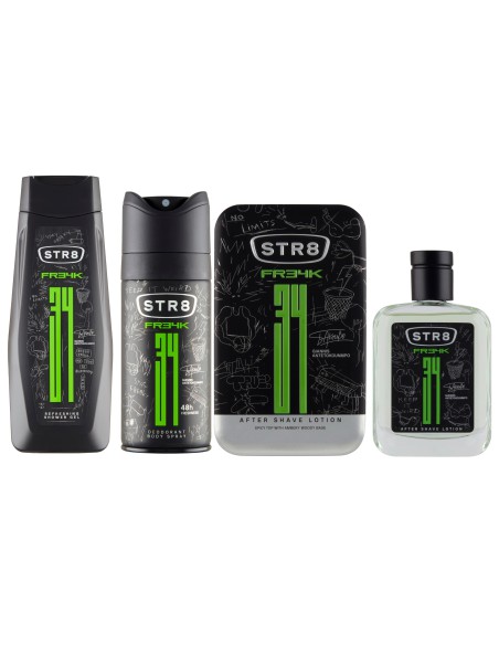Zestaw kosmetyków męskich: Woda po goleniu + Dezodorant + Żel pod prysznic STR8 FR34K 5201314145066 6