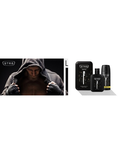 Praktyczny zestaw dla mężczyzn: Dezodorant do ciała + Żel pod prysznic  STR8 Faith 5201314157557 12