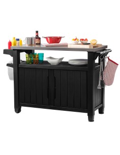 Duży barek ogrodowy stolik szafka do grilla 207l Keter Unity XL 7290106930780 2