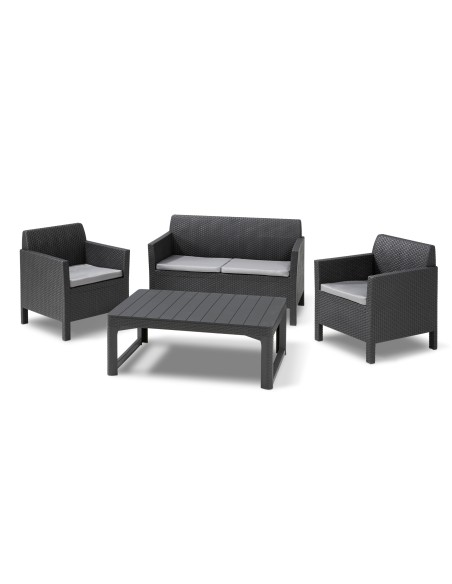 Regulowany stolik ogrodowy brązowy Allibert by Keter 8711245143460 5