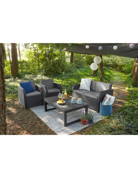 Regulowany stolik ogrodowy brązowy Allibert by Keter 8711245143460 7