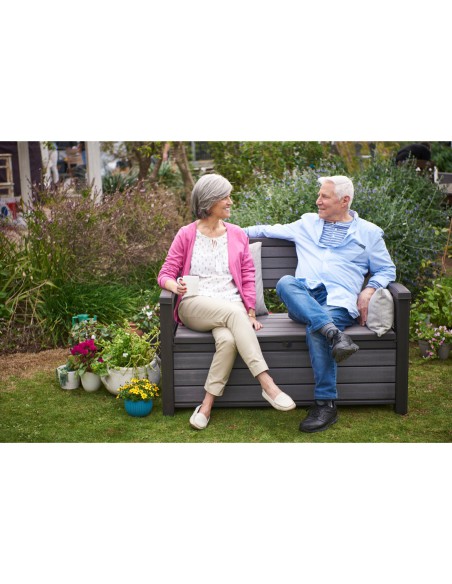 Ławka ogrodowa ze schowkiem skrzynią 227l Keter Hudson 7290106935983 2