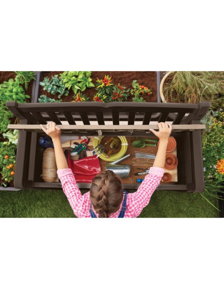 Ławka ogrodowa ze schowkiem skrzynią 265l Keter Eden  7290106923423 11