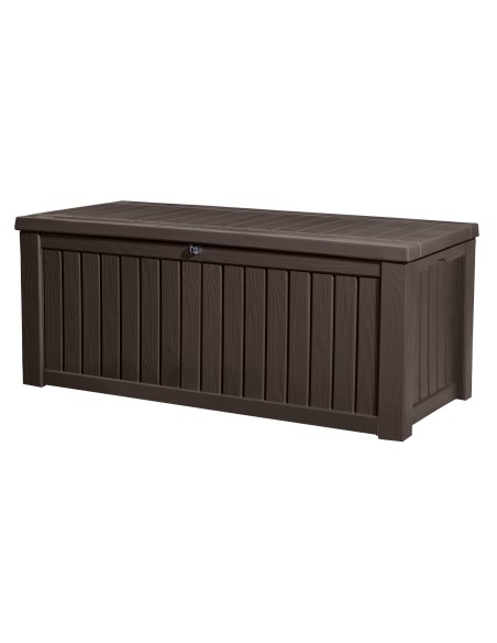 Brązowa skrzynia ogrodowa Keter Rockwood 570l 7290103664084 7