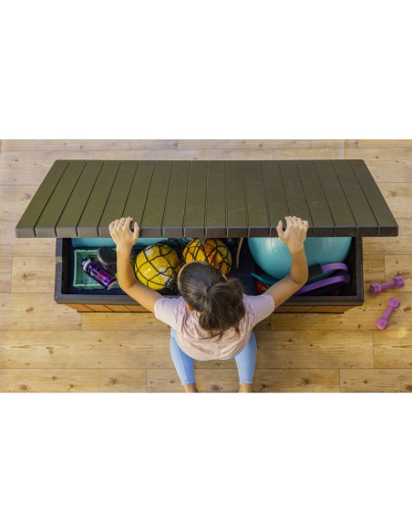 Skrzynia ogrodowa 380l brązowa Keter Darwin Box 7290112636195 2