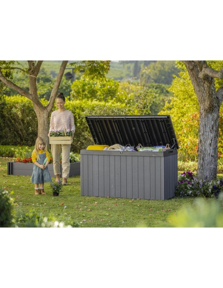 Szara skrzynia do ogrodu 570l Keter Darwin Box 7290112636201 5