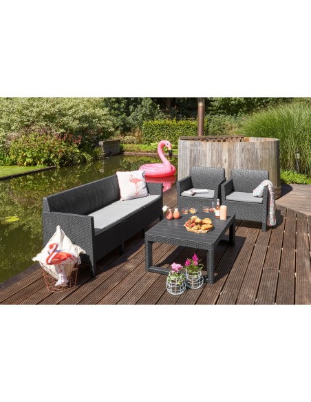 Regulowany stolik ogrodowy brązowy Allibert by Keter 8711245143460 20