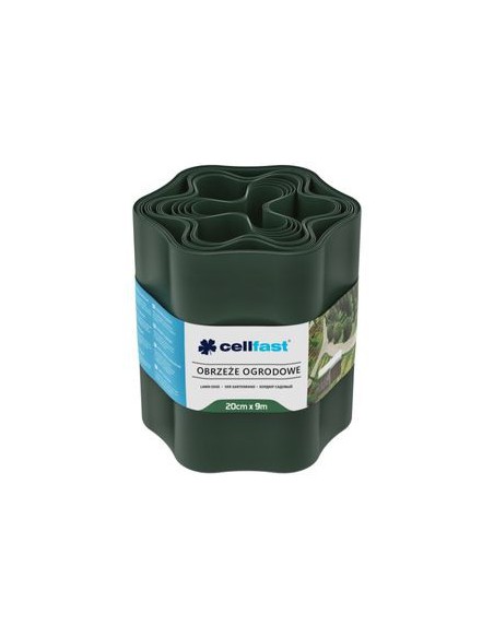 Ciemnozielone obrzeże ogrodowe Cellfast 20 cm x 9 m - Obrzeża ogrodowe Ciemnozielone obrzeże ogrodowe Cellfast 20 cm x 9 m 5901828850851