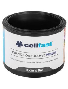 Czarne proste obrzeże ogrodowe Cellfast 10 cm x 9,0 m 5907553505516 2