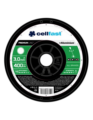 Żyłka na szpuli Cellfast Premium 3,0 mm 400 mb okrągła 5907512607541