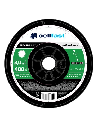 Żyłka na szpuli Cellfast Premium 3,0 mm 400 mb okrągła 5907512607541 2