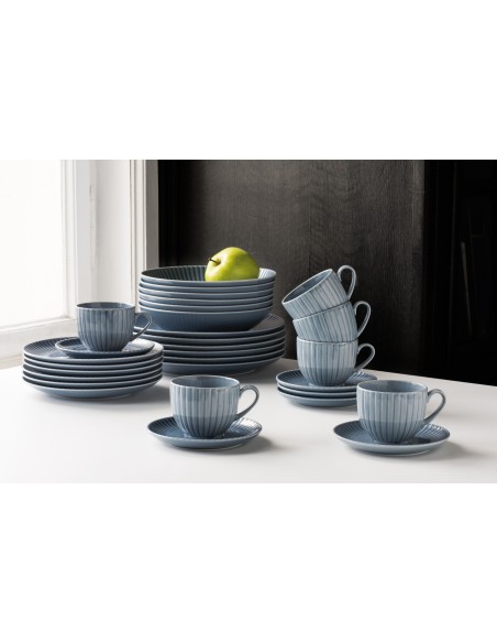 Komplet talerzy obiadowych dla 6 osób 18 elementów Lubiana Daisy Cloud 5900245761337 3