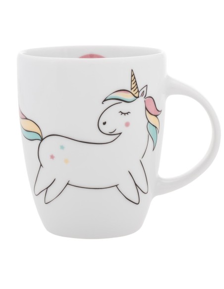 Zestaw naczyń dla dzieci z porcelany 3 elementy: talerz + miska + kubek Lubiana Jednorożec 5900245762921 4