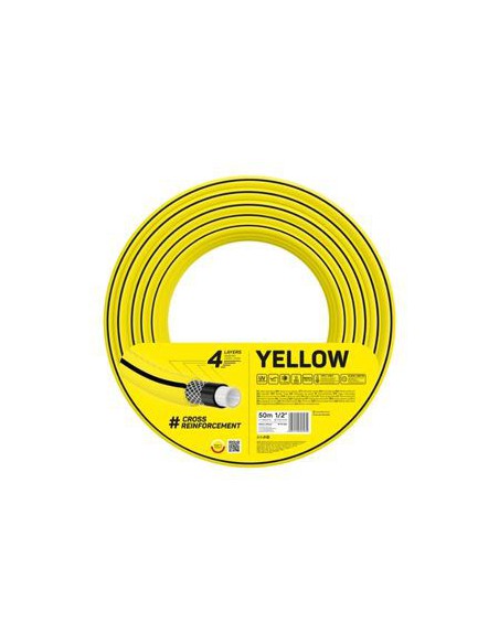 Wąż ogrodowy 50 mb 4 warstwowy Cellfast 4Yellow 1/2" 5907512607039