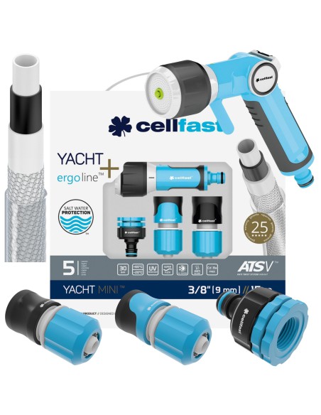 Mini Zestaw zraszający Wąż 3/8" 15m + końcówki Cellfast 5901828859397 54