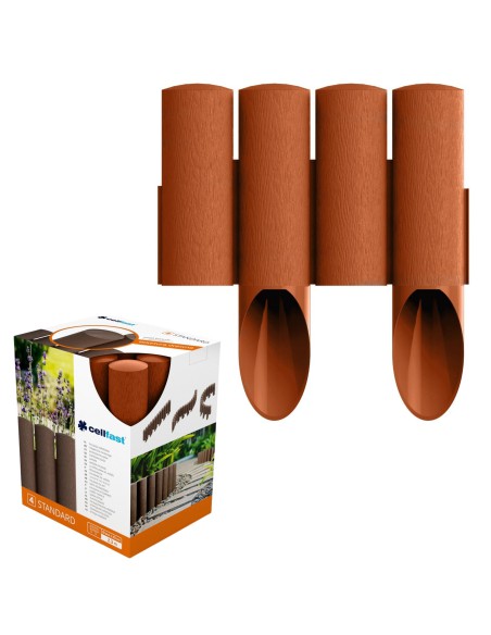 Ceglasta ogrodowa palisada 4 STANDARD Cellfast 14,5cm x 2,3m 5907553507497 5