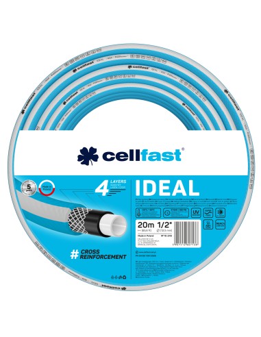 Wąż ogrodowy 4-warstwowy Cellfast IDEAL 1/2" 20 mb 5907512607138