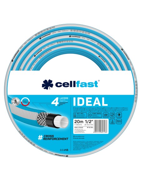 Wąż ogrodowy 4-warstwowy Cellfast IDEAL 1/2" 20 mb 5907512607138 2