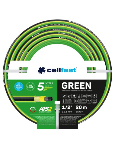 Wąż ogrodowy 5 warstwowy Cellfast GREEN ATS2 TM 1/2" 20 mb 5907512607381 2