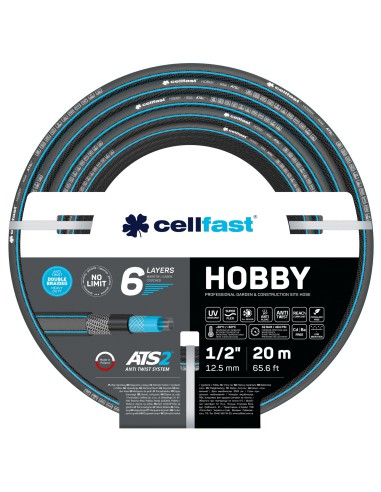 Wąż ogrodowy 6 warstwowy Cellfast HOBBY ATS2 TM 1/2" 20 mb 5907512607404