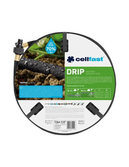 Wąż nawadniający 1/2" Cellfast 7,5 mb - Węże ogrodowe Wąż nawadniający 1/2" Cellfast 7,5 mb 5901828855429 5