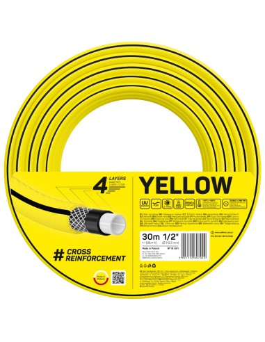 Wąż ogrodowy 1/2" 4 warstwowy Cellfast 4Yellow 30 mb 5907512607022 2