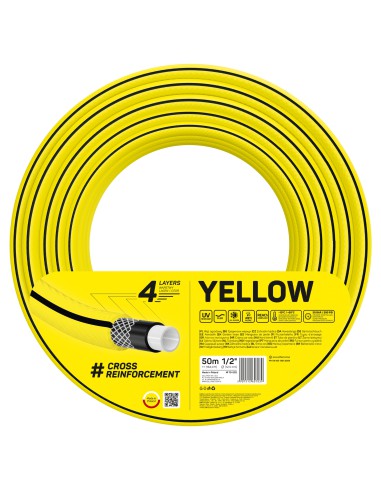 Wąż ogrodowy 50 mb 4 warstwowy Cellfast 4Yellow 1/2" 5907512607039 3